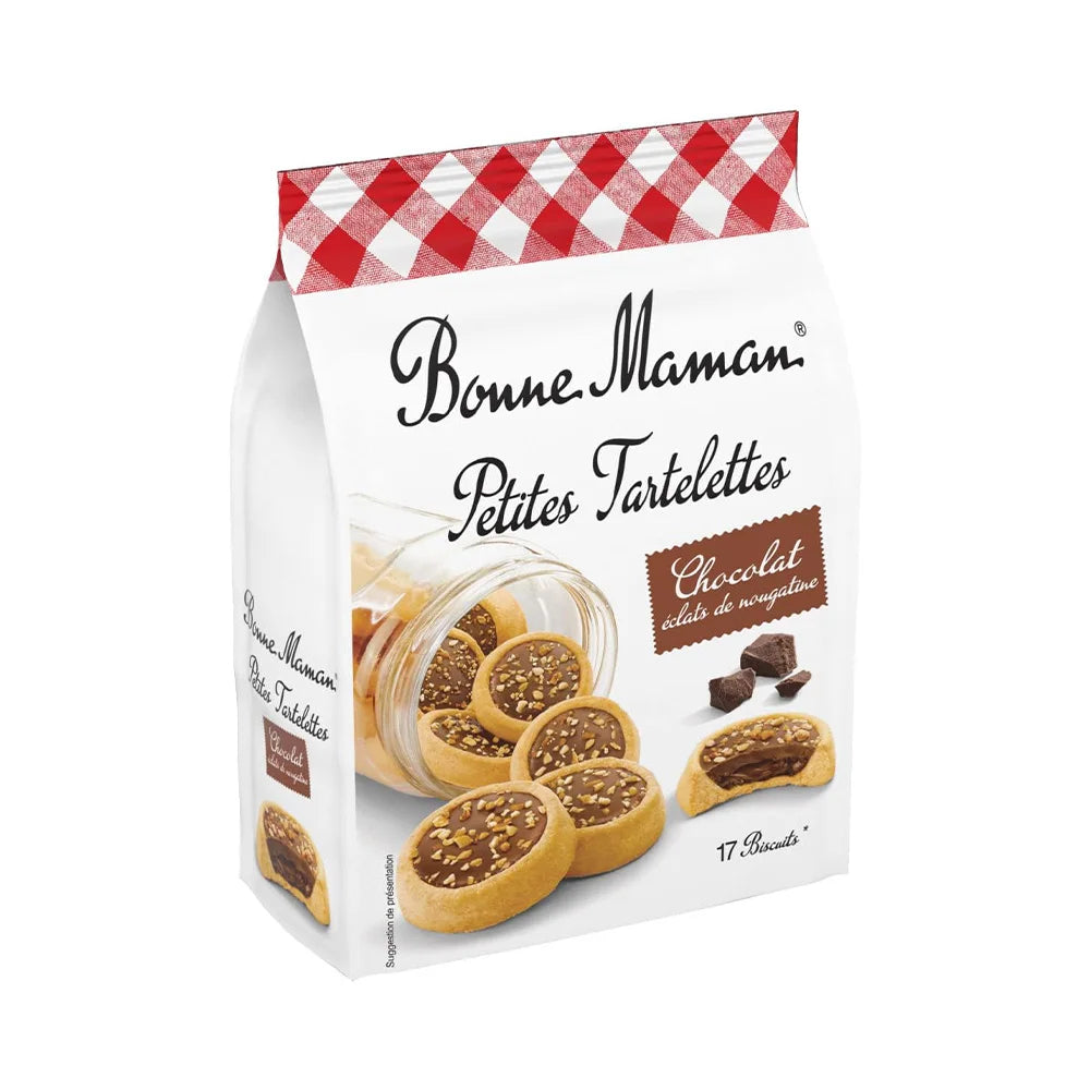 Ταρτάκια Μίνι Γεμιστά Με Πραλίνα Σοκολάτας Bonne Maman Petites Tartelettes Chocolat Eclats De Nougatine 250g